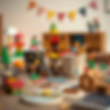 Inspiring Creativity with Themed Play Creative setup with toy cups and imaginative themes