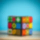Diverse Cube Puzzle Designs A colorful cube puzzle showcasing various patterns and designs