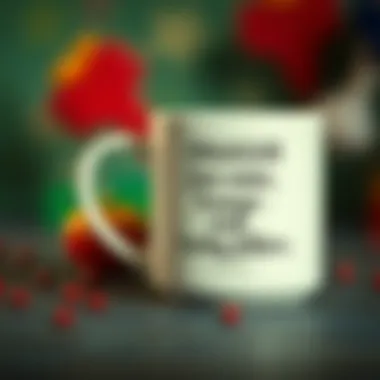 Customized mug with a meaningful quote