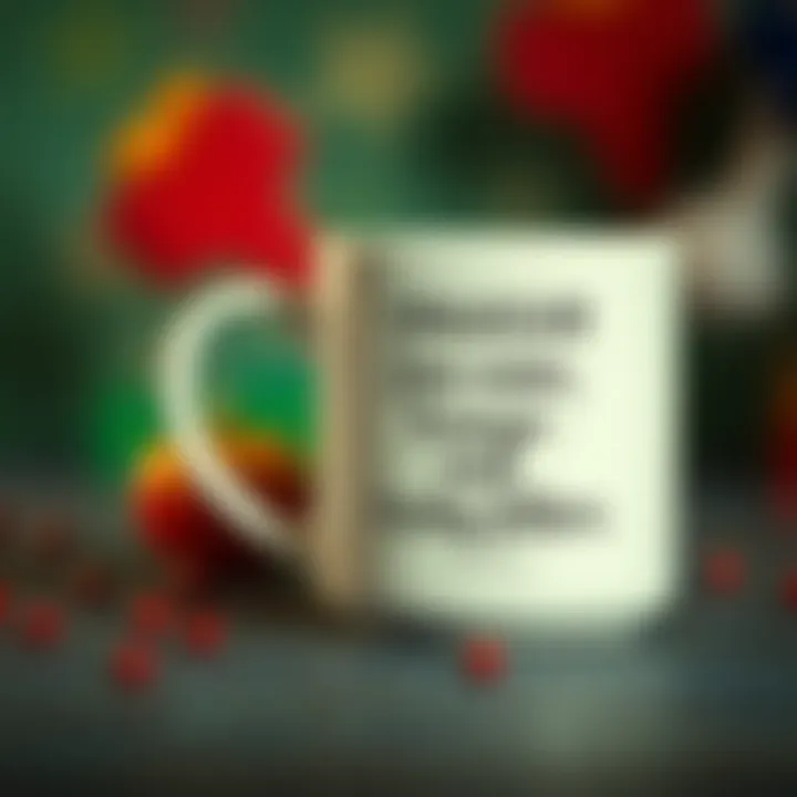 Customized mug with a meaningful quote