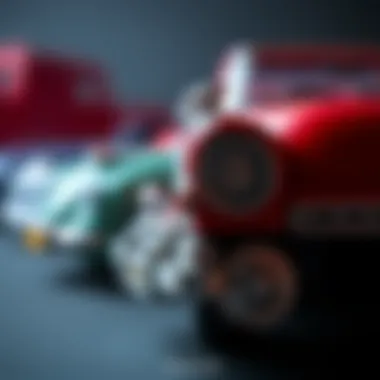 Close-up of a Majorette car showcasing its details