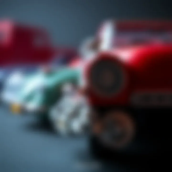 Close-up of a Majorette car showcasing its details