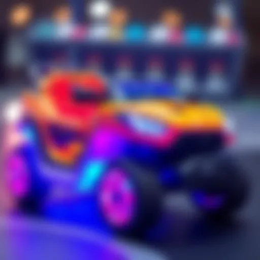 Vibrant Electric Toy Car Design Brightly colored electric toy car for children