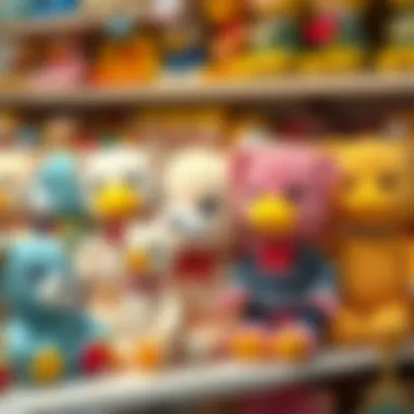 Different E-Bebek Ayıcık varieties displayed on a shelf.