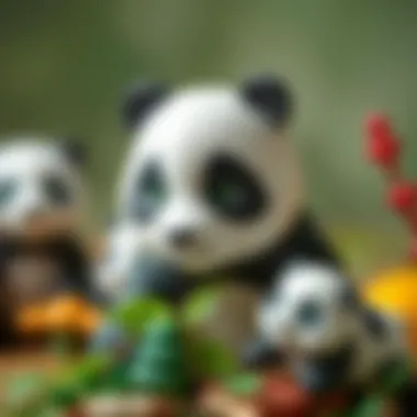 Educational benefits of panda-themed products illustrated