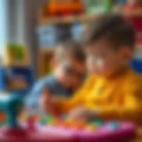 Engaging Educational Activities for Young Minds A child engaged in a colorful educational game