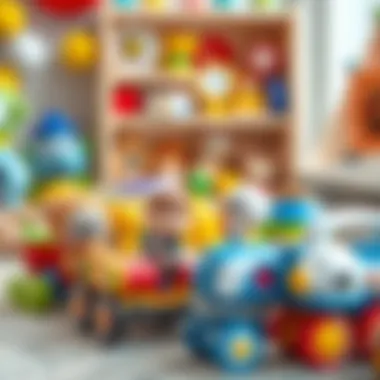 Educational toys for newborn boys displayed