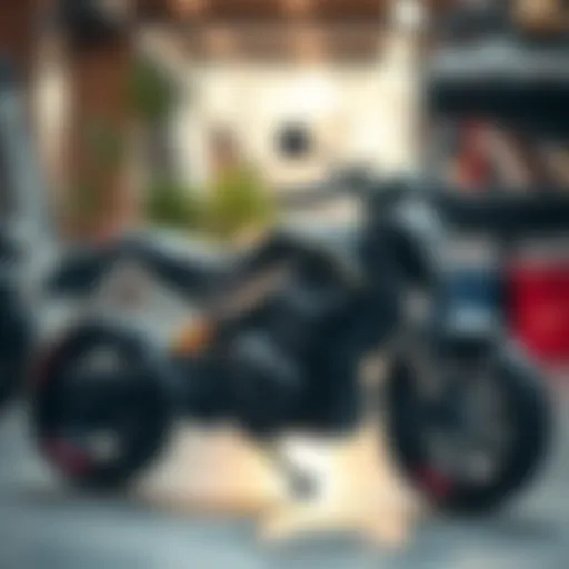 Electric toy motorcycle for children