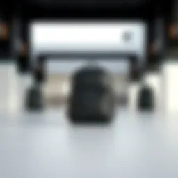 Elegant black school bag showcasing minimalist design