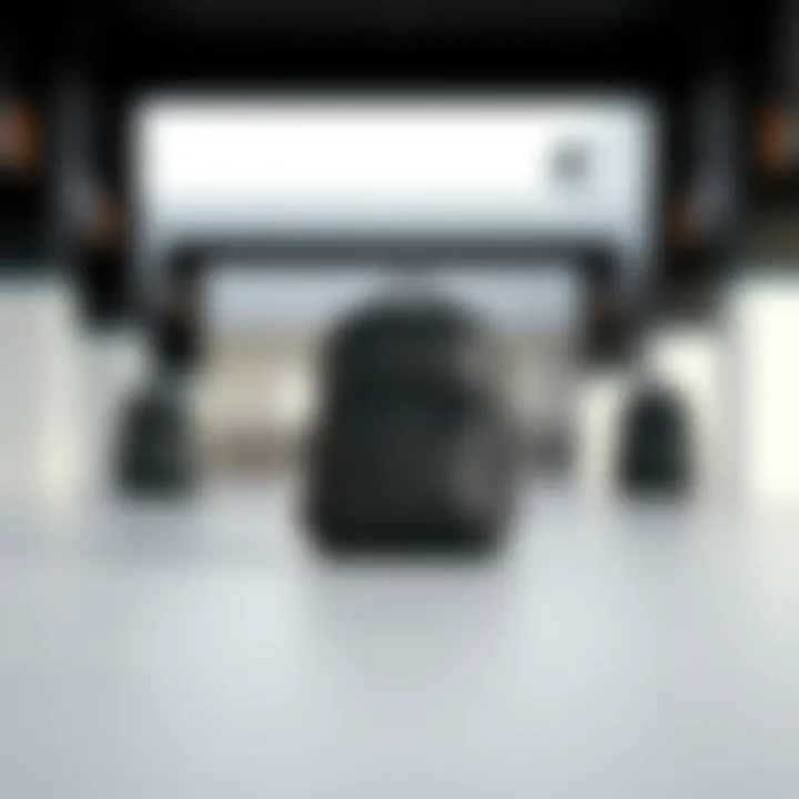 Elegant black school bag showcasing minimalist design