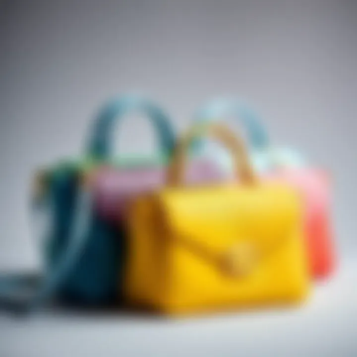 Stylish Color Options of Elsa Shoulder Bag Various stylish color options of the Elsa shoulder bag displayed together