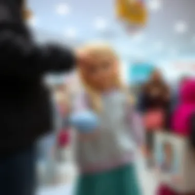 Parents Choosing the Elsa Shoulder Bag Parents selecting the perfect Elsa shoulder bag for their child