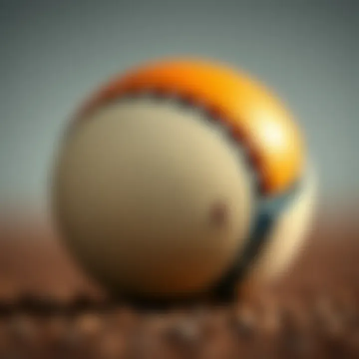 Close-up of a high-quality ball showcasing its texture and durability.