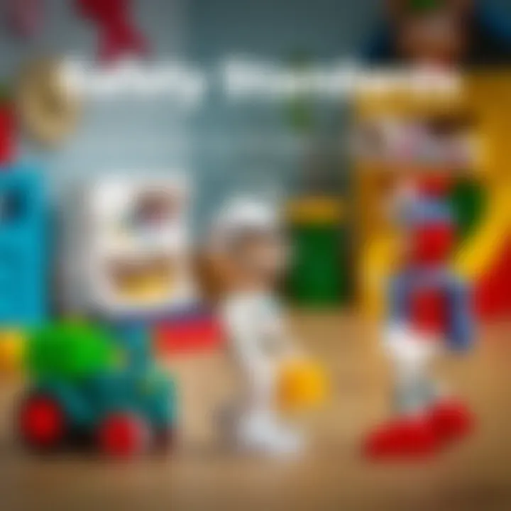 An informative graphic depicting safety standards for children's toys.