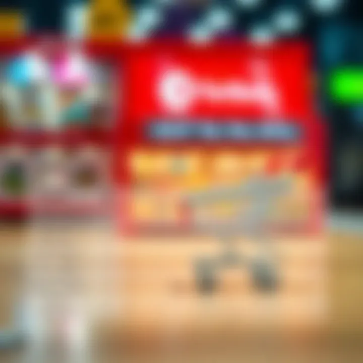 A comparison chart of shopping websites highlighting their features