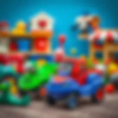 Safe and durable Erkol toys displayed in a playful environment