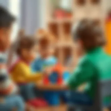 Social interaction during Yes-No game among children.