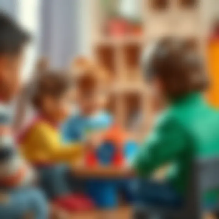 Social interaction during Yes-No game among children.