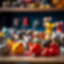 A colorful assortment of toy mice designed for children.