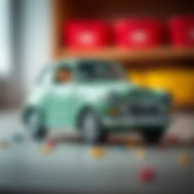 A colorful Fiorino toy car inspiring children's creativity