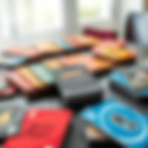 Colorful Harry Potter themed Uno cards spread out on a table