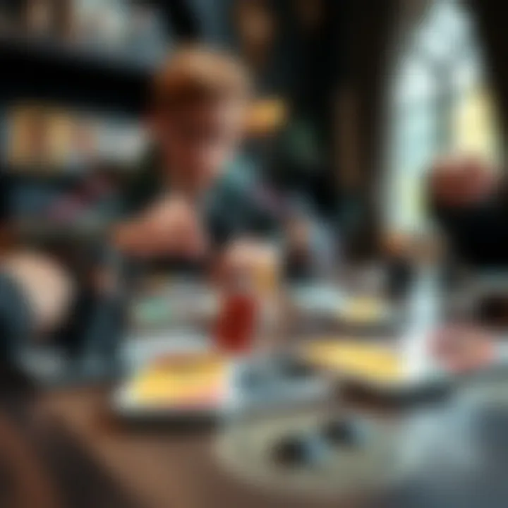 Illustration of strategic moves in Harry Potter Uno game