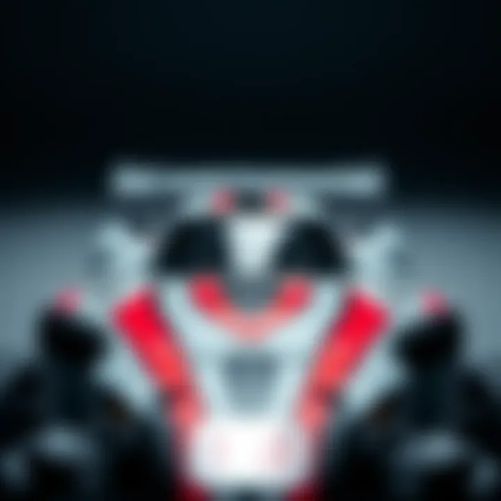 Close-up of a high-performance remote control car