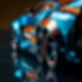 Detailed view of a Hot Wheels Premium Fast and Furious car