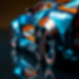 Detailed view of a Hot Wheels Premium Fast and Furious car