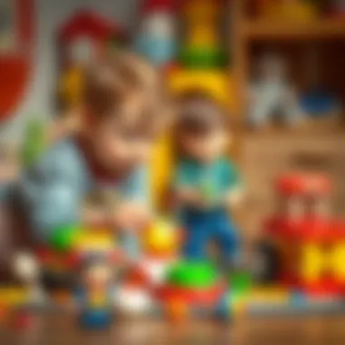 Emotional Development Through Play Children playing with toys that encourage emotional growth
