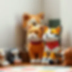 A cozy corner featuring IKEA plush cats enhancing a child's imagination