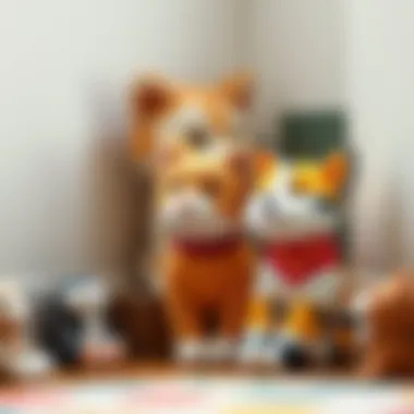 A cozy corner featuring IKEA plush cats enhancing a child's imagination