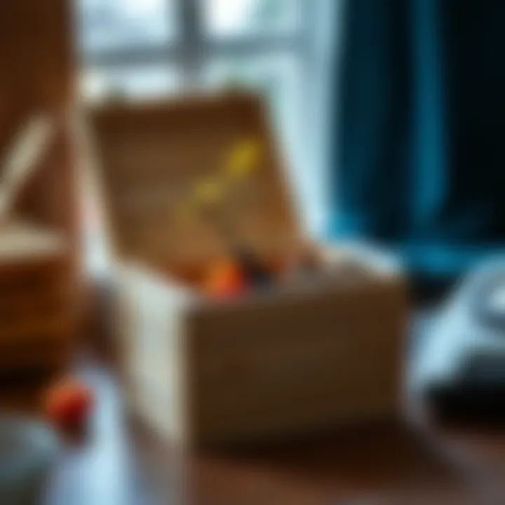 Elegant wooden box showcasing functionality