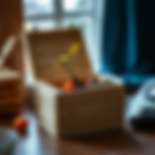 Elegant Wooden Box Elegant wooden box showcasing functionality