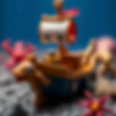 Imaginary play with sea team toys