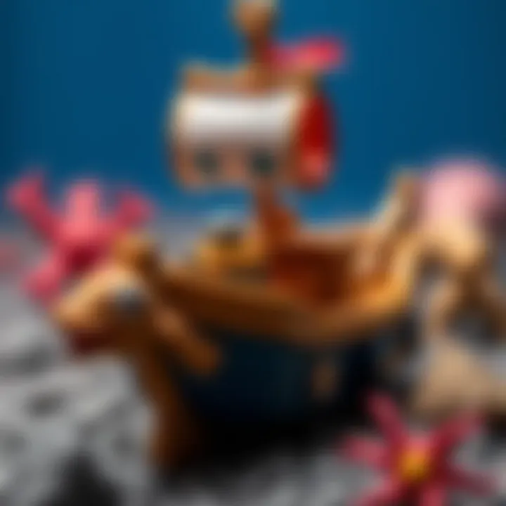 Imaginary play with sea team toys