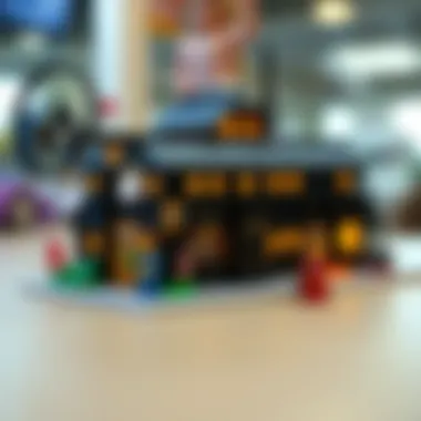 An intricate model built with Lego 60385 pieces.