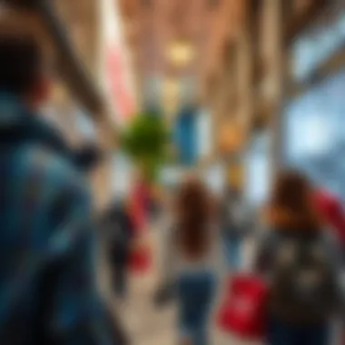 Shoppers enjoying the upscale stores and vibrant atmosphere in Istinye Park