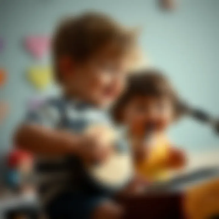 A joyful moment of musical playtime