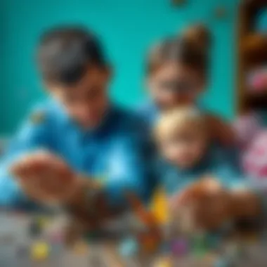 Exploring Kelebek Miniş Together: A Parent-Child Bonding Experience A parent and child exploring butterfly miniatures together