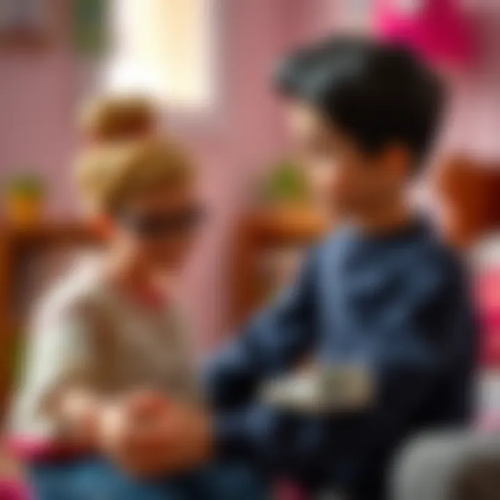 Emotional Support Through Play Ken encouraging a child in imaginative play