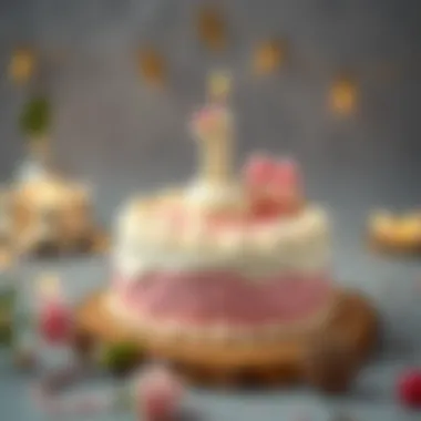 Delightful cake designed for a one-year-old girl