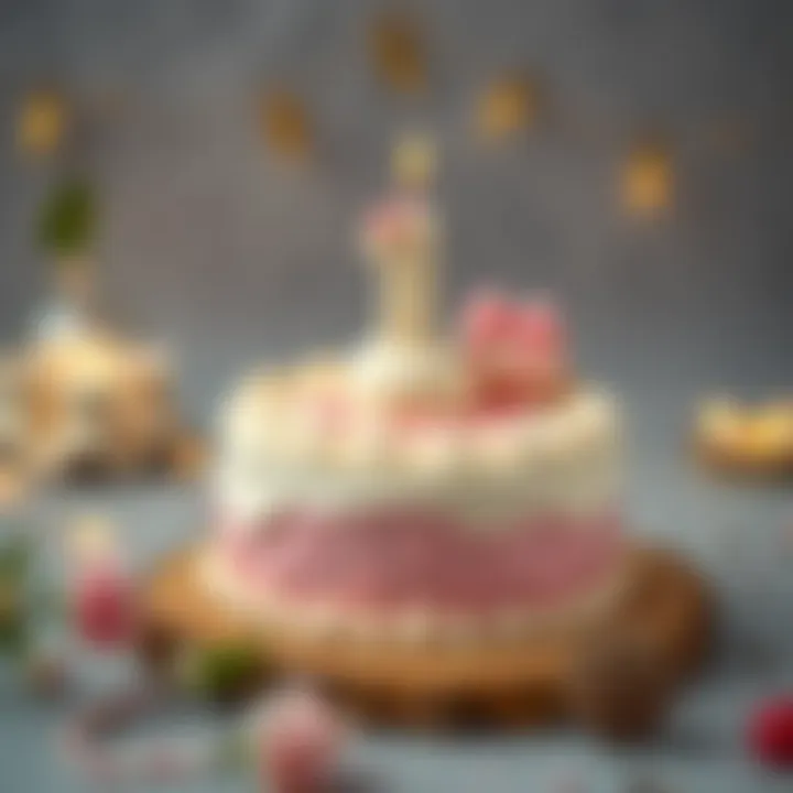 Delightful cake designed for a one-year-old girl