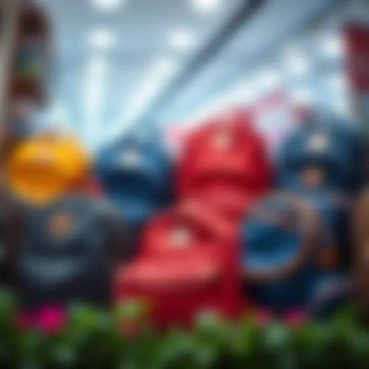 Variety of backpacks for girls displayed