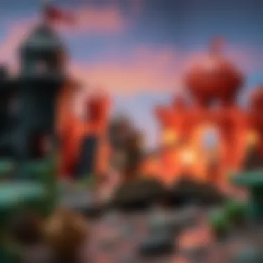 An engaging scene depicting the exploration of a fantastical world