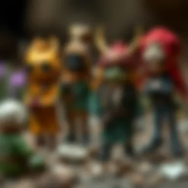 A group of imaginative characters from Kral Şakir's universe