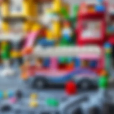 Colorful LEGO City caravan set showcasing creativity
