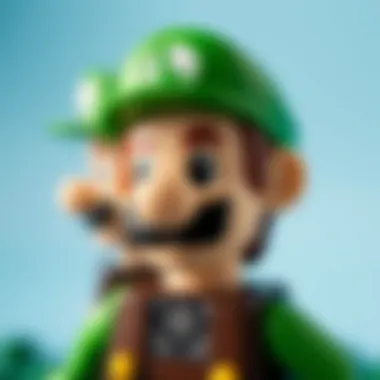 An overview of Lego Luigi's design evolution