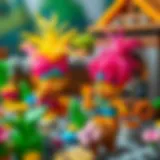 Vibrant Lego Trolls set displaying creativity in play