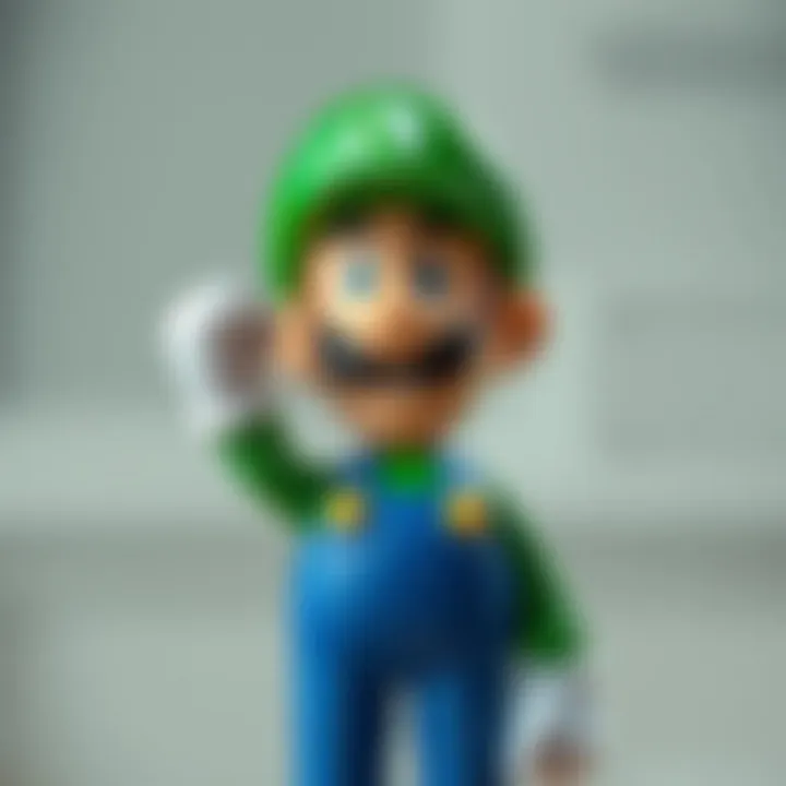 Luigi, Mario's brother, showcasing his unique traits